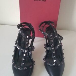 Valentino Black Studded Heels